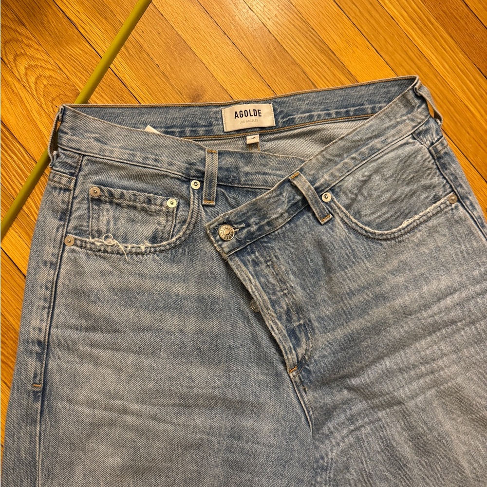 Agolde Women's Light Blue Relaxed Jeans